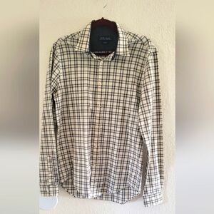 ZARA Mens /Button Down Casual Long Sleeve Shirt / Size Mediu-Slim Fit